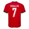 Virallinen pelipaita Portugali Ronaldo 7 Koti Euro 2024 Lyhythihainen - Lasten ( + Lyhyet housut )